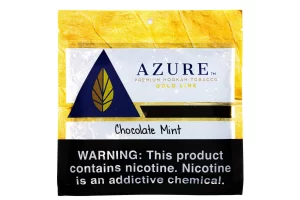 Azure Unicorn hookah tobacco pack with a fantasy unicorn design, featuring fresh honeydew melon slices, spearmint leaves, and a traditional hookah pipe.