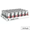 Diet Coke in a silver 12 fl oz can and 20 fl oz plastic bottle, with ice cubes, fresh lemon slices, and the iconic silver and red branding on a bright background.