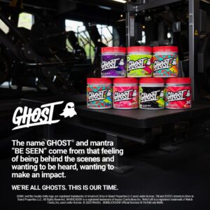 GHOST Legend Pre‑Workout powder in a sleek black tub with metallic accents, a scoop pouring vibrant blue raspberry powder into a shaker bottle – fully transparent nootropic formula with 300 mg natural caffeine, L‑Citrulline, and beta‑alanine for explosive energy, razor‑sharp focus, and intense muscle pumps. Sugar‑free, gluten‑free, vegan.