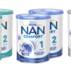NAN infant formula by Nestlé – premium baby milk powder in a 800 g canister with measuring scoop, OptiPro™ optimized proteins, 2’‑FL HMOs, DHA/ARA, and Bifidus BL probiotics for balanced growth, brain development, and immune support for babies 0‑3 years.