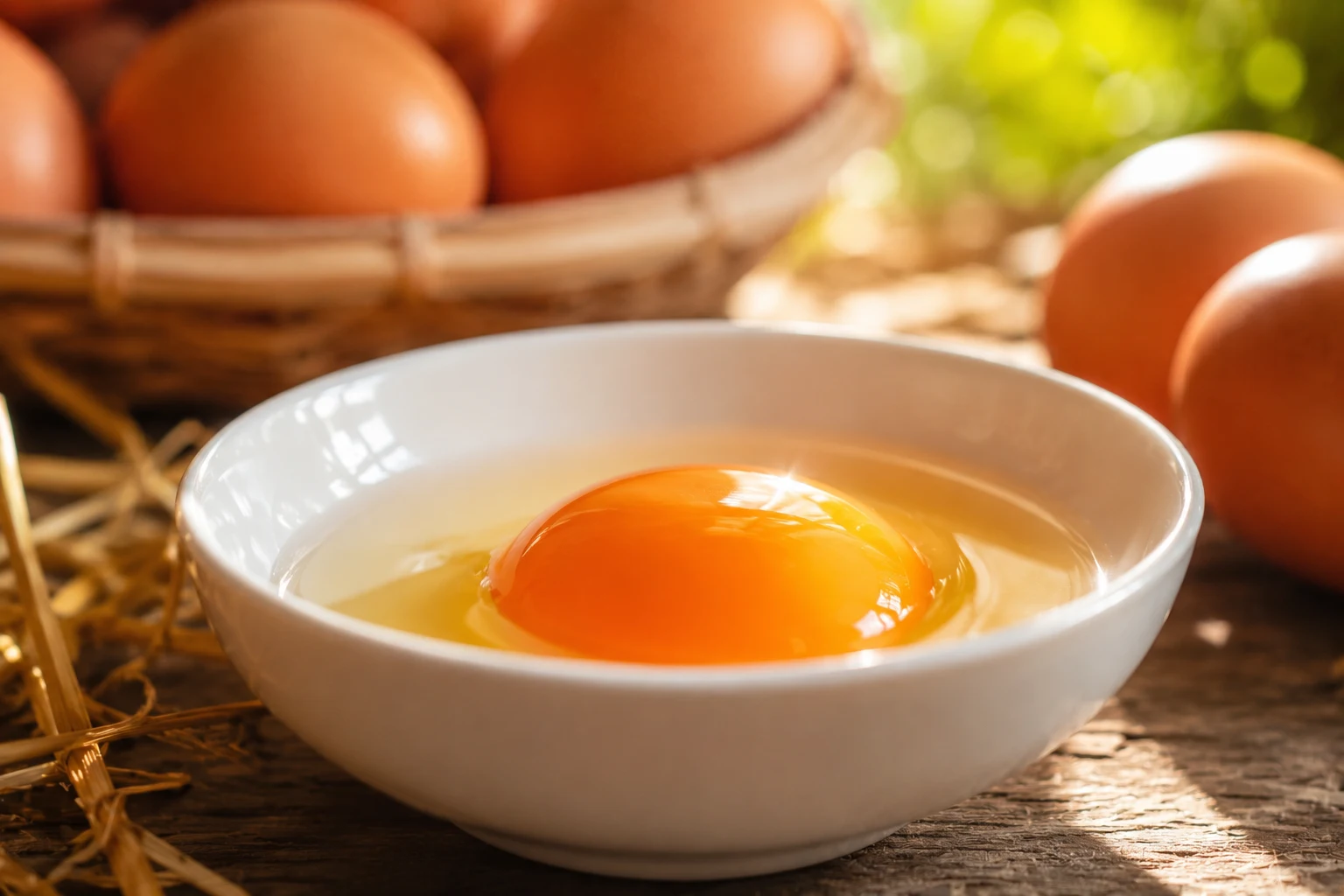 Organic egg yolk color