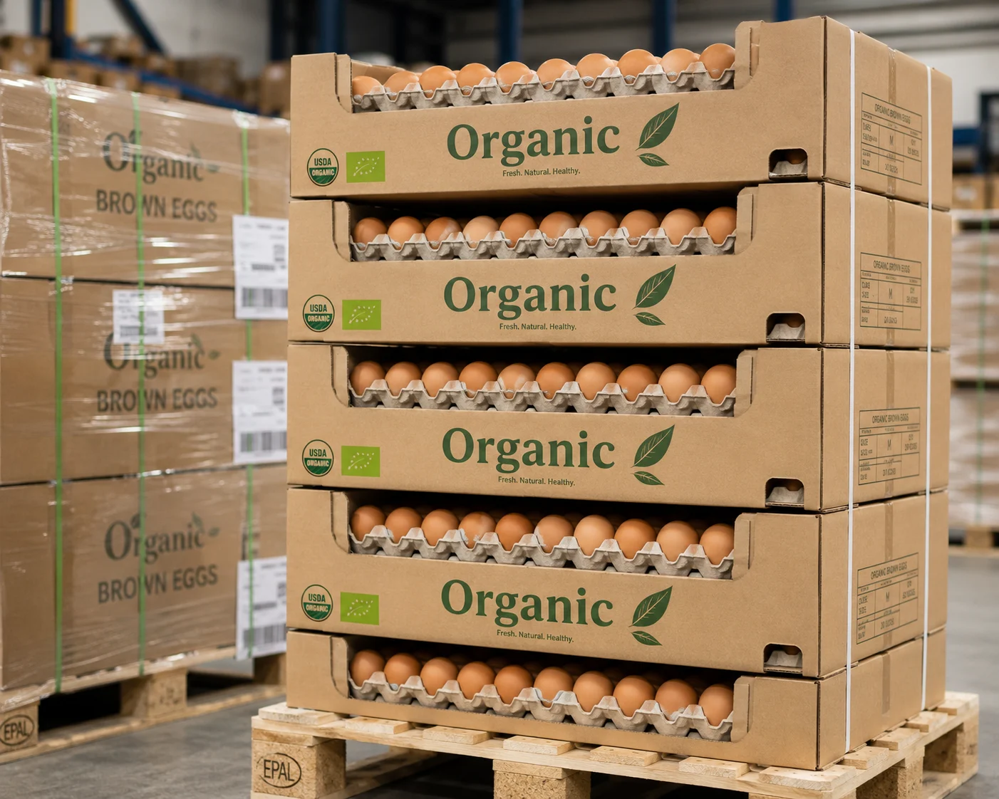 Organic eggs packaging wholesale