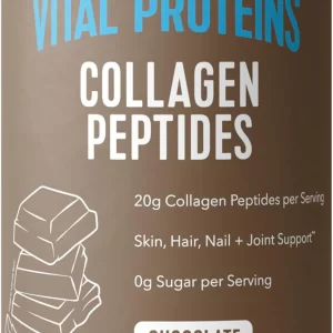 Vital Proteins Collagen Peptides unflavored powder – 20g hydrolyzed grass-fed bovine collagen per serving – supports hair, skin, nails, joints, and bones. The powder dissolves instantly in coffee, tea, smoothies, and recipes. Zero sugar, gluten‑free, dairy‑free.