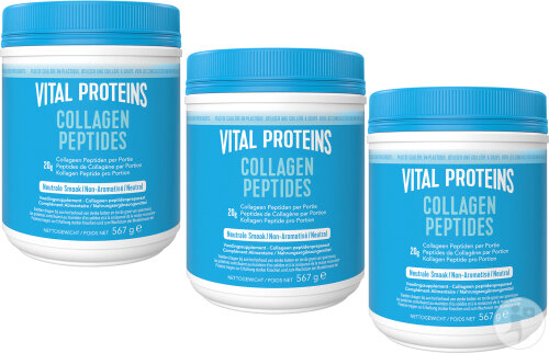 Vital Proteins Collagen Peptides unflavored powder – 20g hydrolyzed grass-fed bovine collagen per serving – supports hair, skin, nails, joints, and bones. The powder dissolves instantly in coffee, tea, smoothies, and recipes. Zero sugar, gluten‑free, dairy‑free.